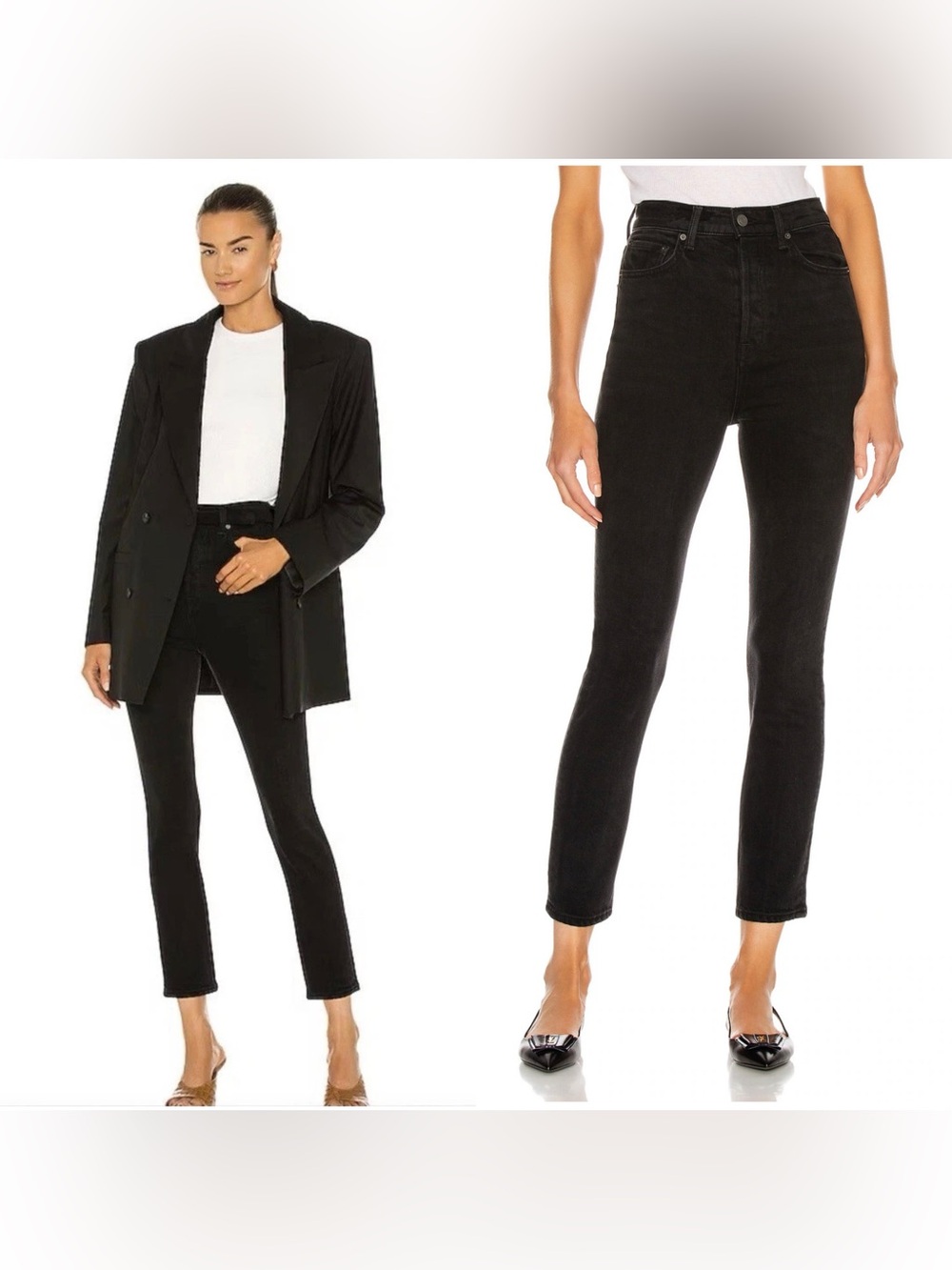 NWT GRLFRND Piper Super High Rise Stretch Slim in “Hollywood Heights” black